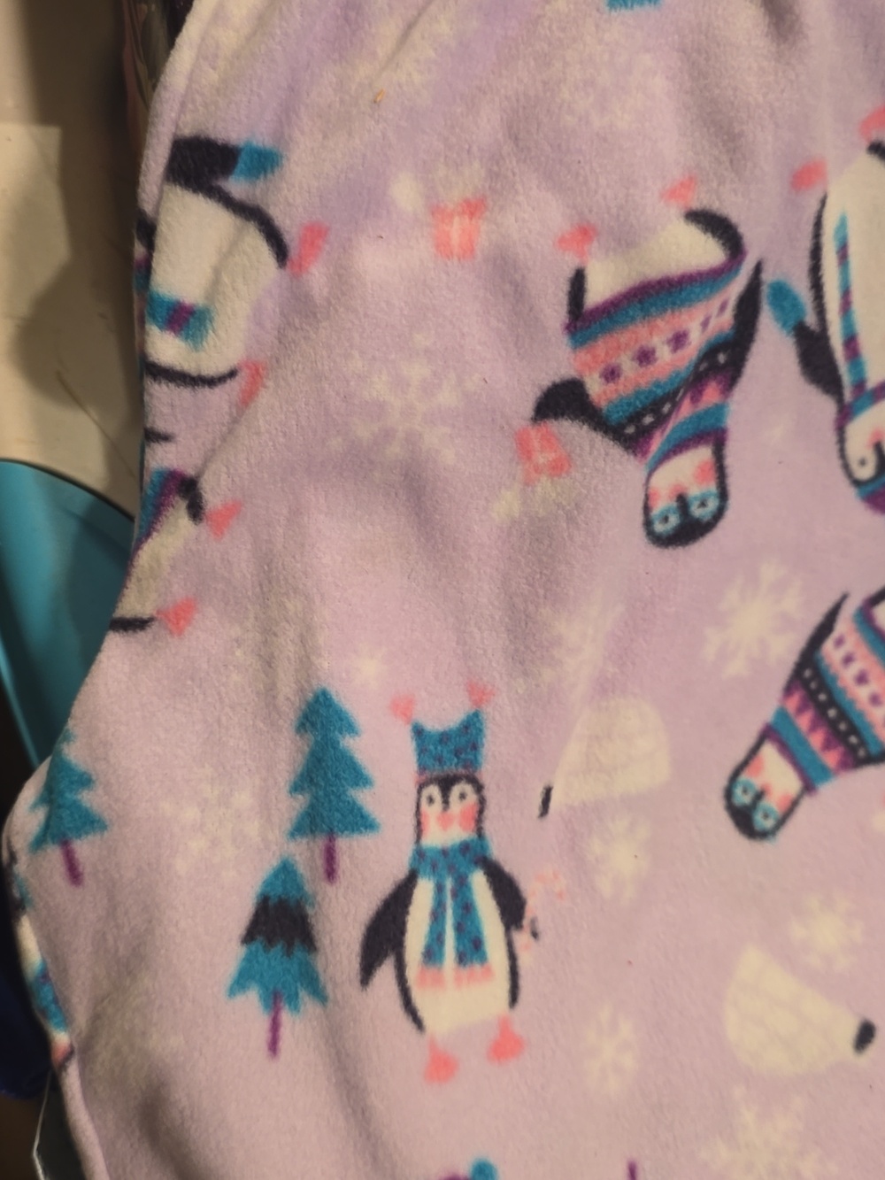 The Children's Place Lilac Penguin Fleece Pajama Pants